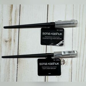 Sonia Kashuk Professional Pointed Eyeliner Makeup Brush & Flat Liner Brush